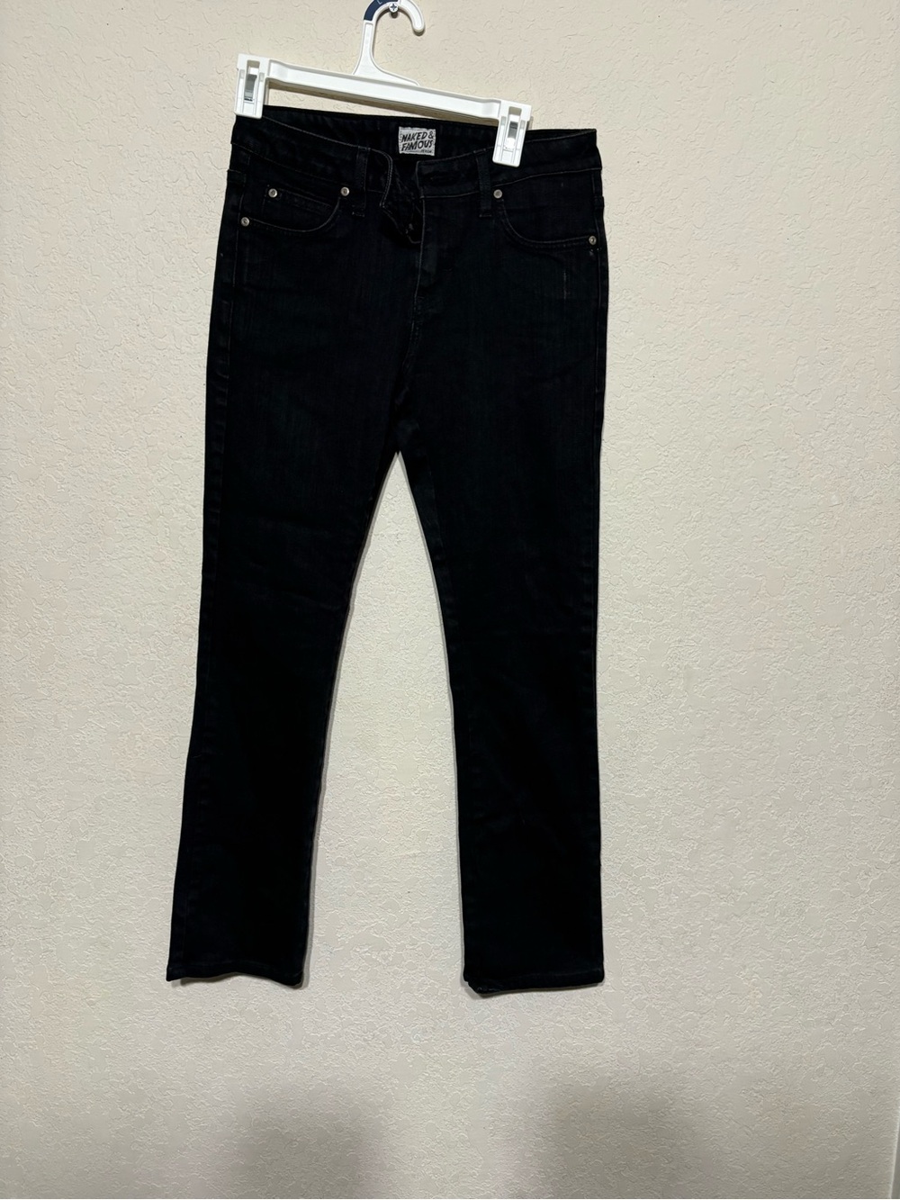 Naked & Famous Denim Black Slim Skinny guy Jeans